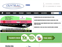 Tablet Screenshot of centraleconcursos.com.br